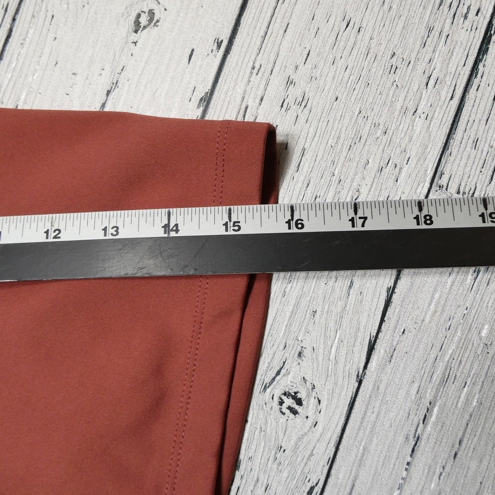 Nike Dri-FIT Shorts Womens Small Brown High Rise 6 Inseam Bike Running Stretch - Picture 8 of 9